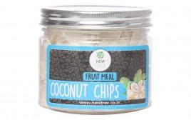 New Tree Fruit Meal Coconut Chips  Glass Jar  150 grams